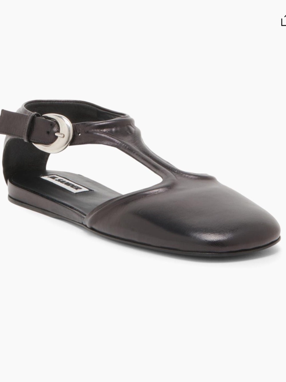 NIB Jil Sander Leather Mary Janes - Black - Size 39.5 - Gorgeous!!!!